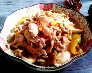 Stir-fried Shredded Pork with Mushroom recipe