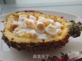 Pineapple Boat Fruit Salad recipe