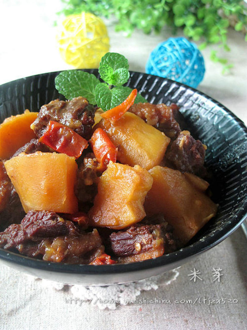 Winter Lettuce: Stewed Beef Brisket with Sweet Potatoes recipe