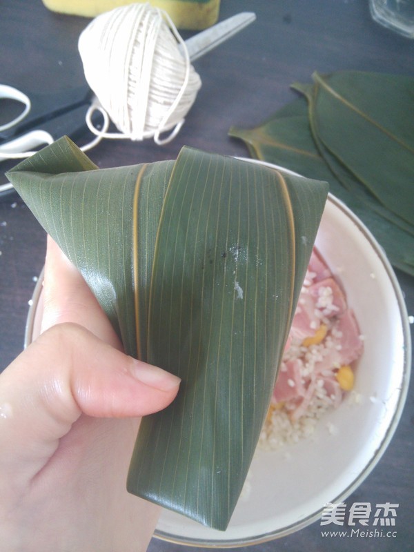 Chickpea Bacon Zongzi recipe