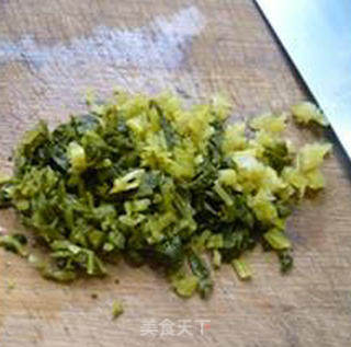 Steamed Minced Pork with Egg and Pickled Vegetables recipe