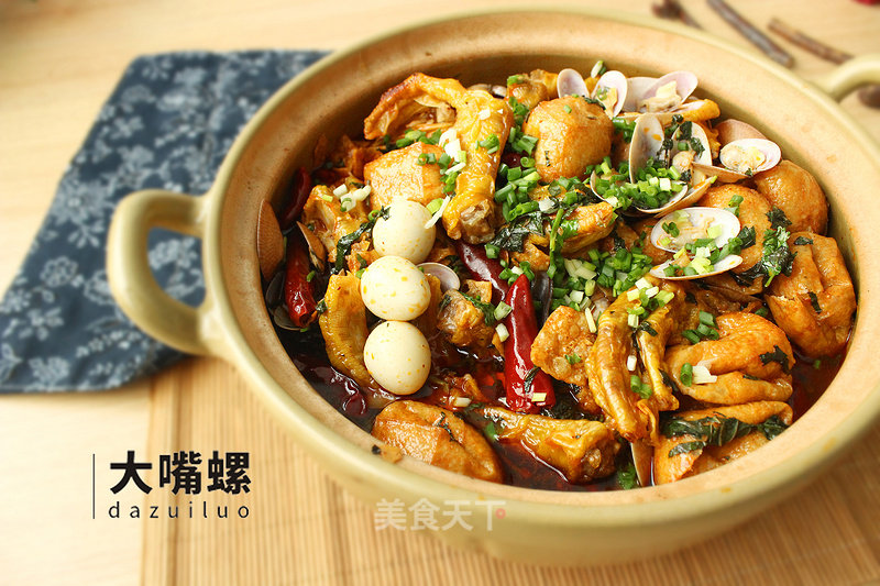 Violent Flower Beet Duck Feet Pot丨large Mouth Snail recipe