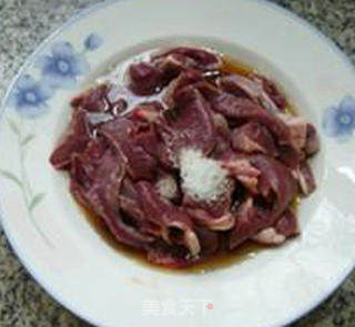 Fried Pork Heart with Sauerkraut Stems recipe