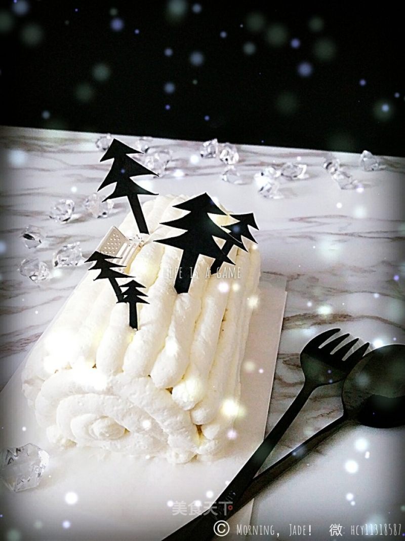 White World Snow Cake Roll-japanese Cotton Roll + Super Simple Decoration recipe