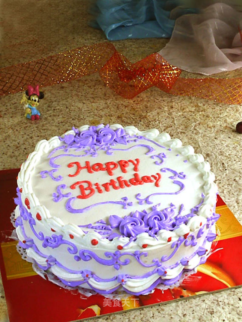 Decorated Cake: Purple Romantic recipe