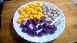Coconut Milk Honey Bean Taro Balls recipe