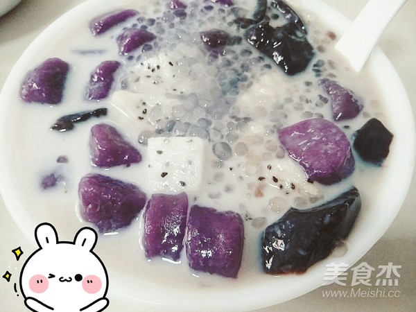 Taro Balls and Herbal Coconut Sago recipe