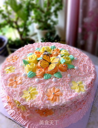 Dielian Flower Birthday Cake recipe