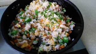 Fried Rice with Okra and Egg---mixed Ingredients are Also Delicious recipe