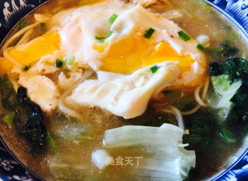 Noodles with Bone Broth and Egg recipe