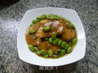 Small Vegetarian Chicken with Curry Edamame recipe