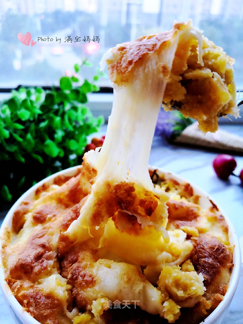 Baked Sweet Potato with Coconut Cheese