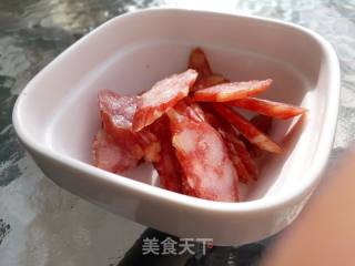Steamed Bean Curd with Chinese Sausage recipe
