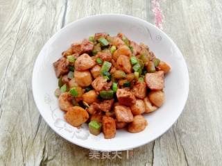 Fried Tofu with Winter Squash and Fish Balls recipe