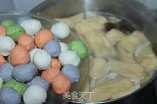 Mushroom Color Vegetable Meatball Soup recipe