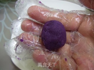 Beautiful-purple Sweet Potato Crystal Rice Dumpling recipe