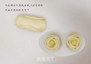 #四session Baking Contest and It's Love to Eat Festival#custard Filling Rose Flower Bread recipe
