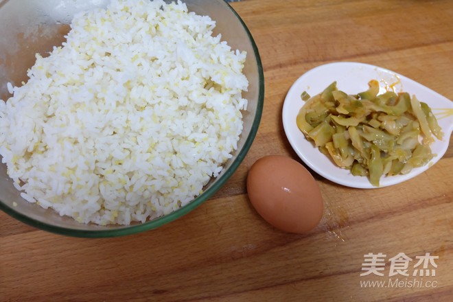 Fried Rice with Mustard and Egg recipe