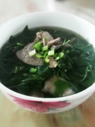 Wolfberry Leaf Pork Liver Lean Pork Soup recipe