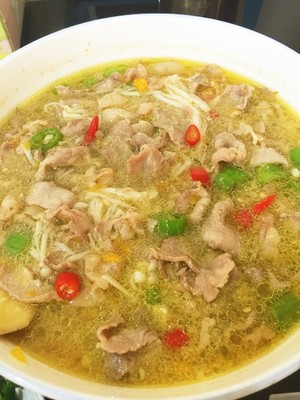 Sour Soup with Beef recipe