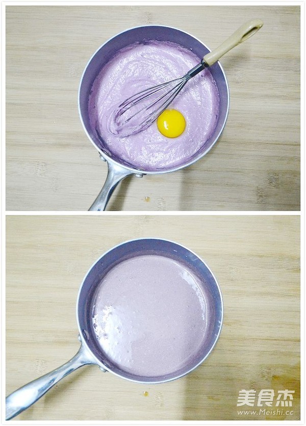 Purple Sweet Potato Cheese Crystal Mousse recipe