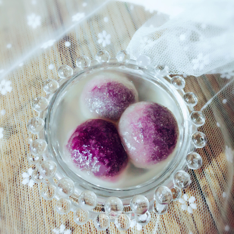 Purple Sweet Potato Crystal Dumplings recipe