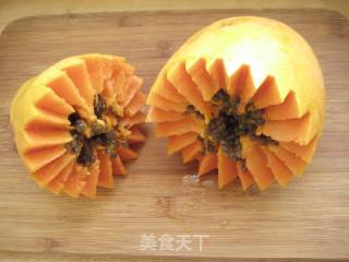 Whitening and Emollient Syrup-red Dates and Papaya Stew with Fresh Milk recipe
