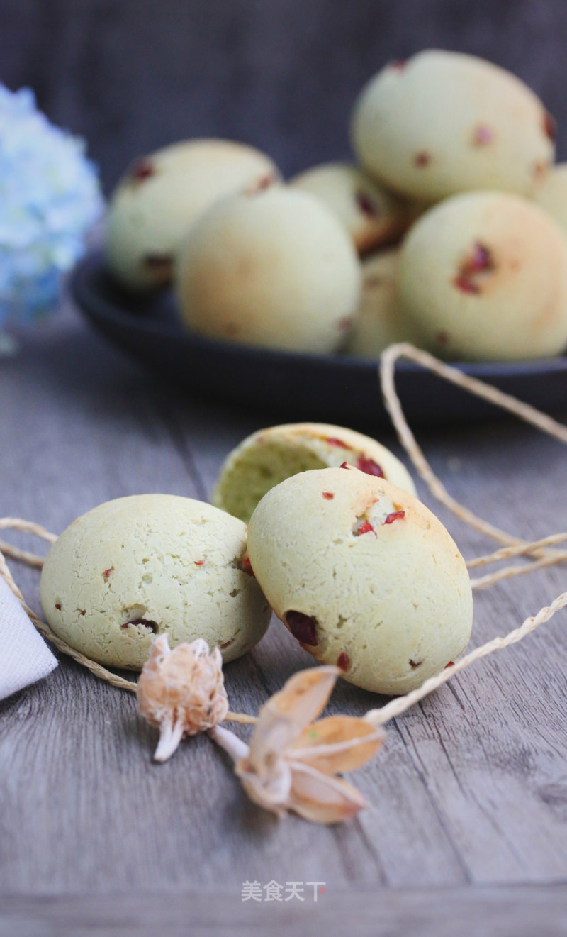 Matcha Cranberry Mochi Bread recipe