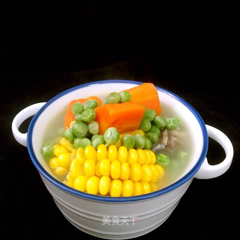 Pork Ribs Pea Corn Soup recipe