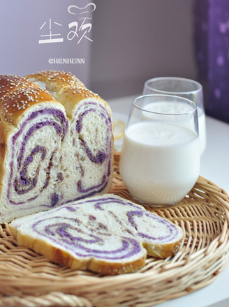 Purple Sweet Potato Toast recipe