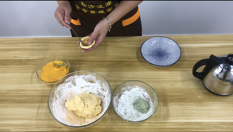 Two-color Quicksand Glutinous Rice Balls recipe