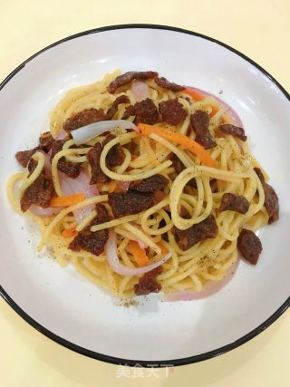 Black Pepper Beef Pasta recipe