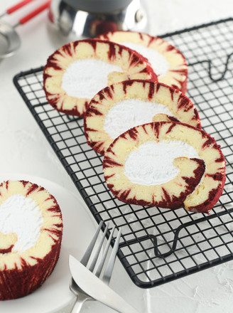 Red Velvet Whirlwind Cake Roll recipe