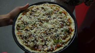 Mushroom Chicken Pizza recipe