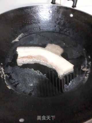 Twice-cooked Pork with Garlic Moss recipe