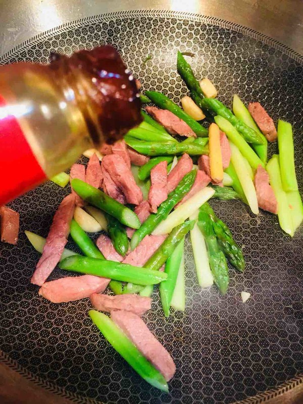 Steak Fried Asparagus recipe