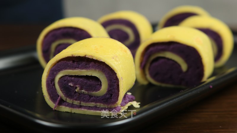 Purple Sweet Potato Egg Roll