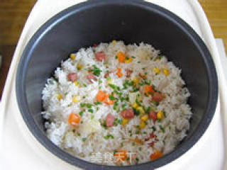 [lamei Mixed Salad Braised Rice] --- A Nutritious Staple Food that Only Needs Seasoning recipe