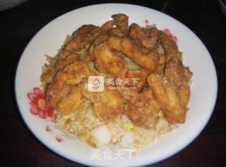 Crispy Chicken Salad Rice recipe