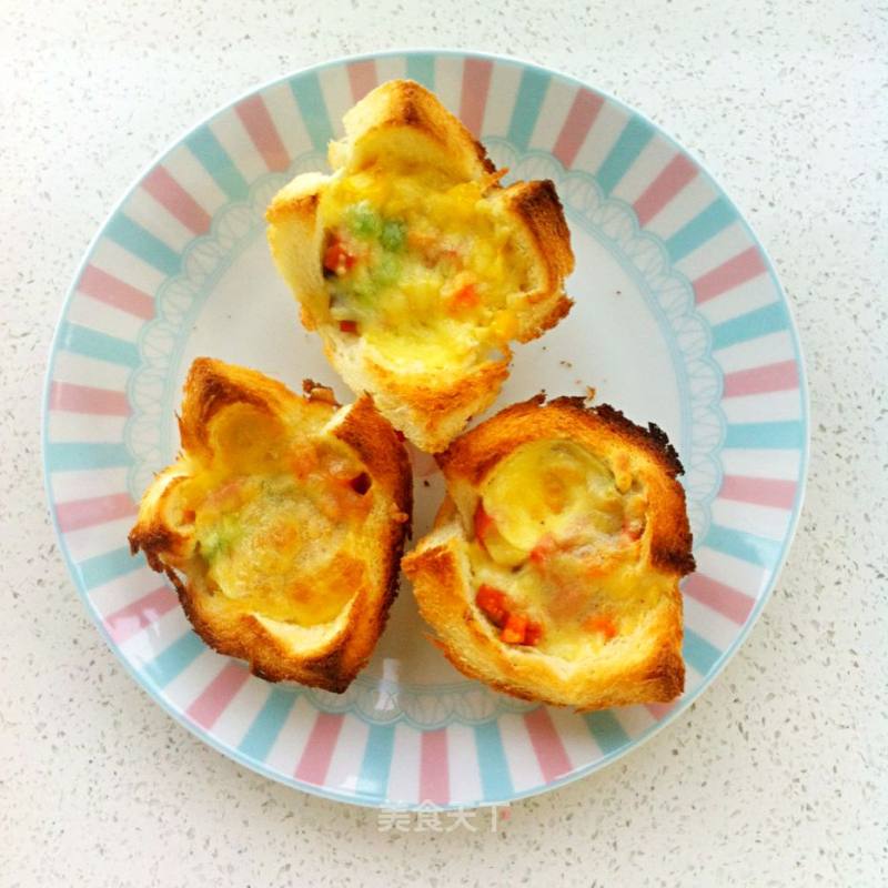 Vegetable Cheese Toast Cup recipe