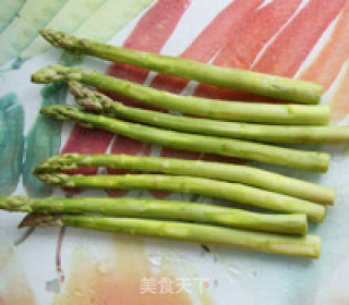 Asparagus in Oyster Sauce with Ham recipe