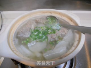 Radish Beef Meatball Soup recipe