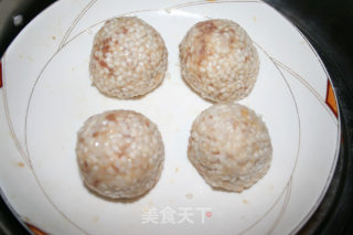 [love for Mother, Lion Head with Soft Glutinous Juice and Filling, Have You Ever Seen It? 】——juicy Glutinous Rice Lion Head recipe