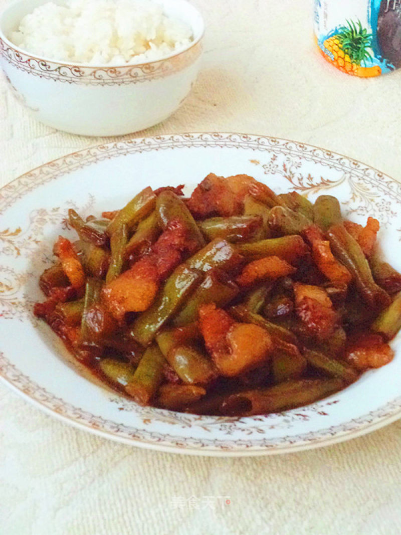 Braised Pork with Beans recipe