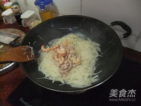 Fried Kudzu with Shrimp recipe