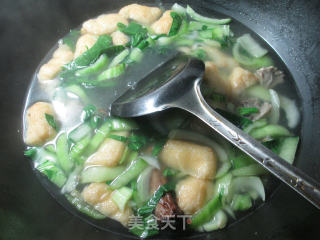 Duck Bone Oil, Tofu and Vegetable Soup recipe