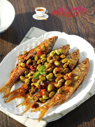 Braised Fish with Bean and Rice Sauce recipe