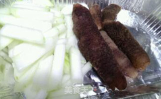 Stir-fried Sea Cucumber with Winter Melon recipe