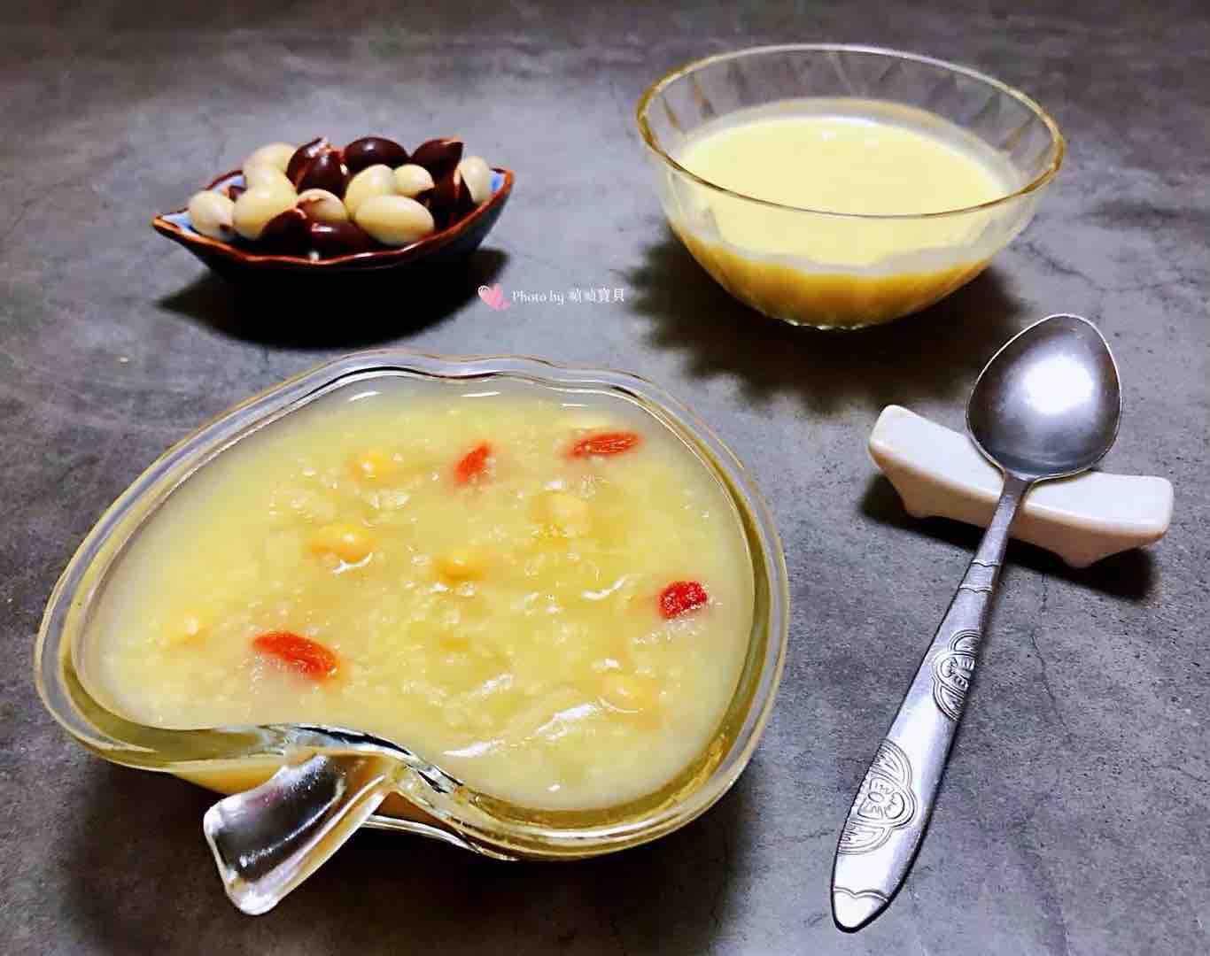 Tremella, Soybean, Wolfberry Millet Congee recipe