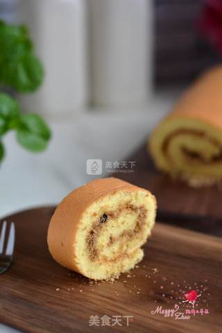 #aca烤明星大赛# Meat Floss Cake Roll recipe